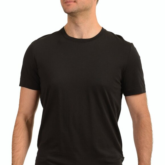 Hugo Boss Men's "Tiburt 55" Black Crewneck Short Sleeve T-Shirt US M IT 50 - Picture 1 of 6